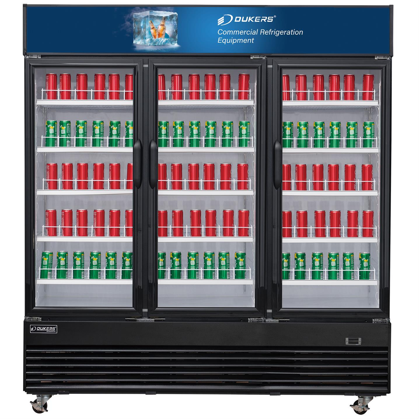 Bottom Mount (3) Three Glass Hinged Door Refrigerator - (69.43 cu ft)